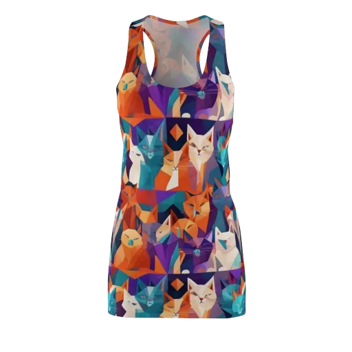 Prismatic Prowl on a Racerback Dress