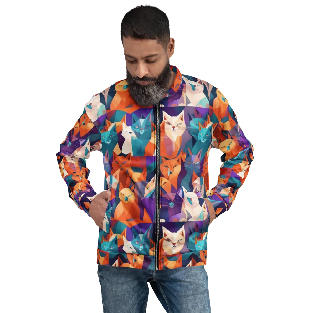 Prismatic Prowl on Bomber Jacket — Front