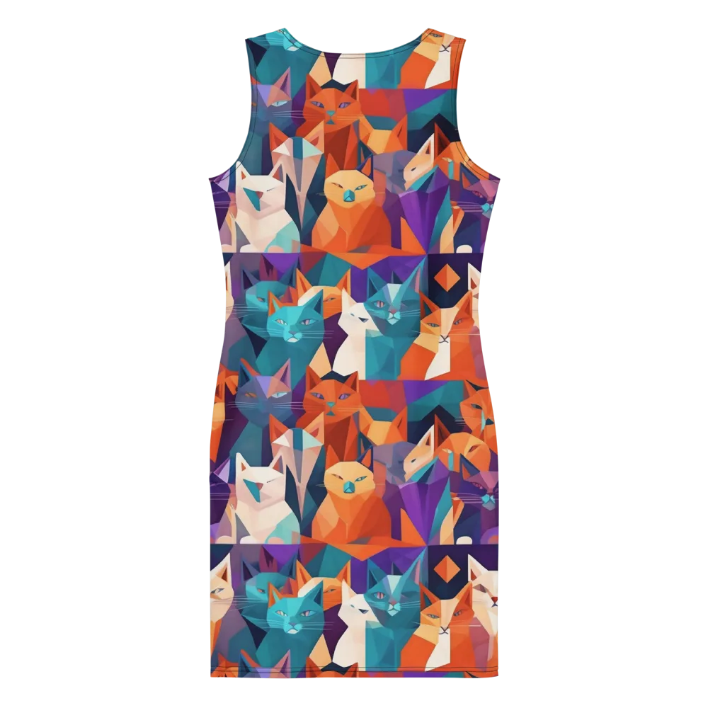 Prismatic Prowl on Bodycon Dress — Back