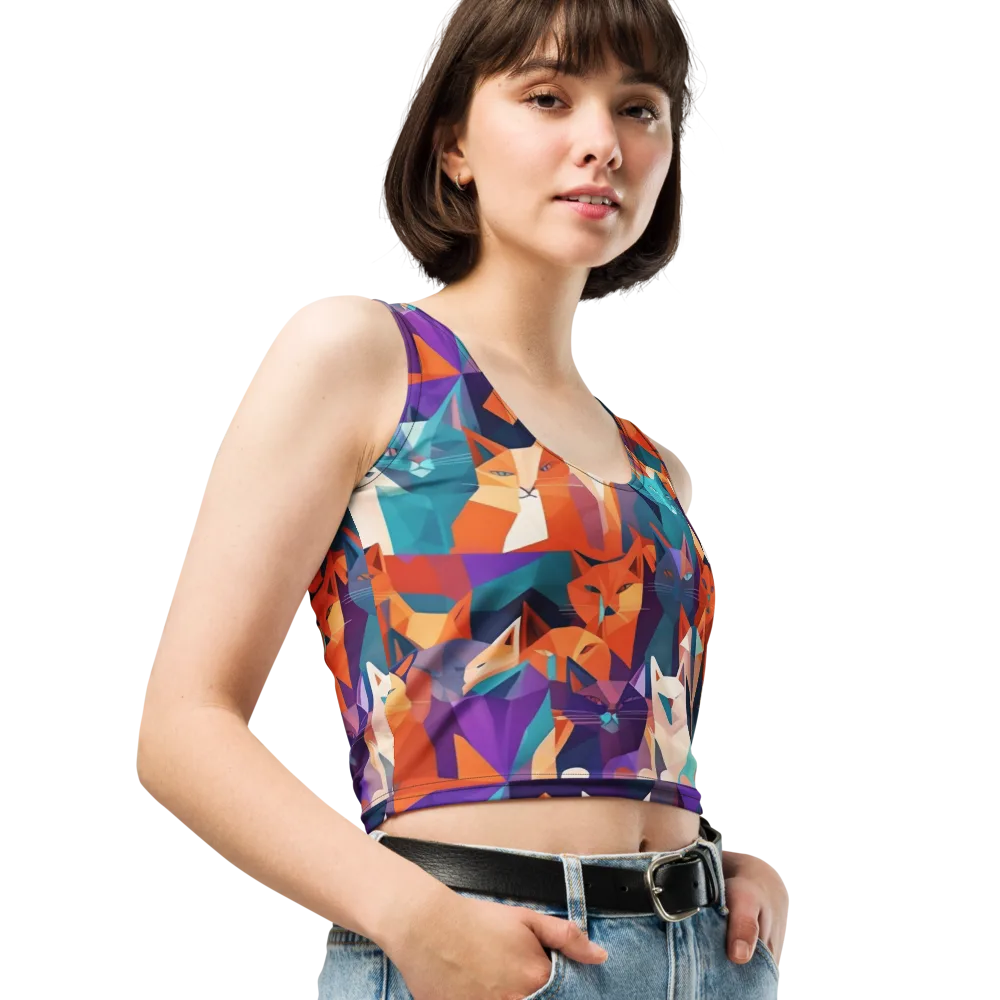 Prismatic Prowl on Crop Top — Right Front