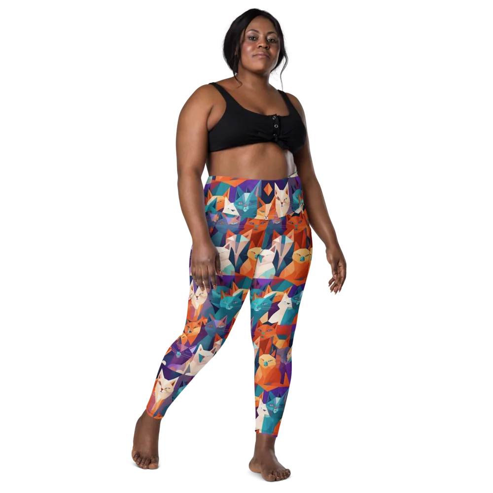 Prismatic Prowl on Leggings with Pockets — Front