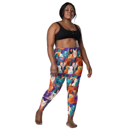 Prismatic Prowl on a Leggings with Pockets