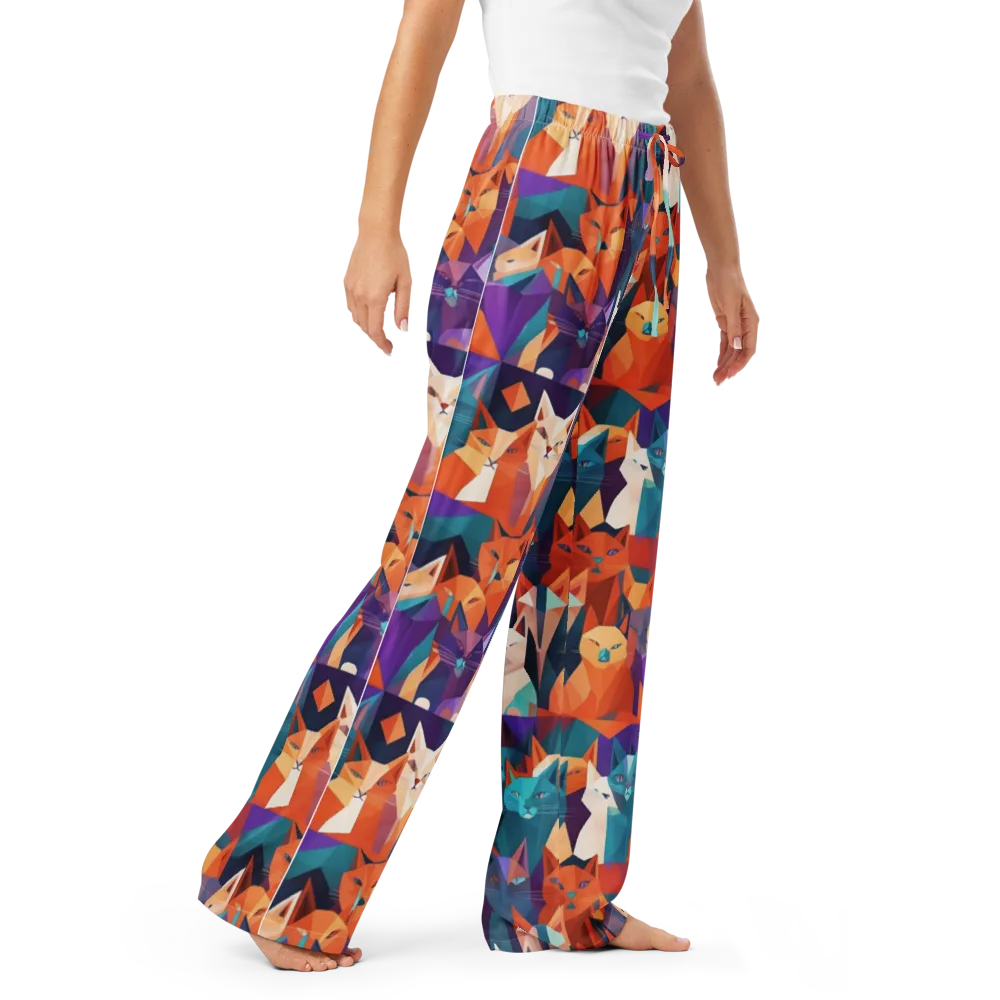 Prismatic Prowl on Women's Pajama Pants — Right Front