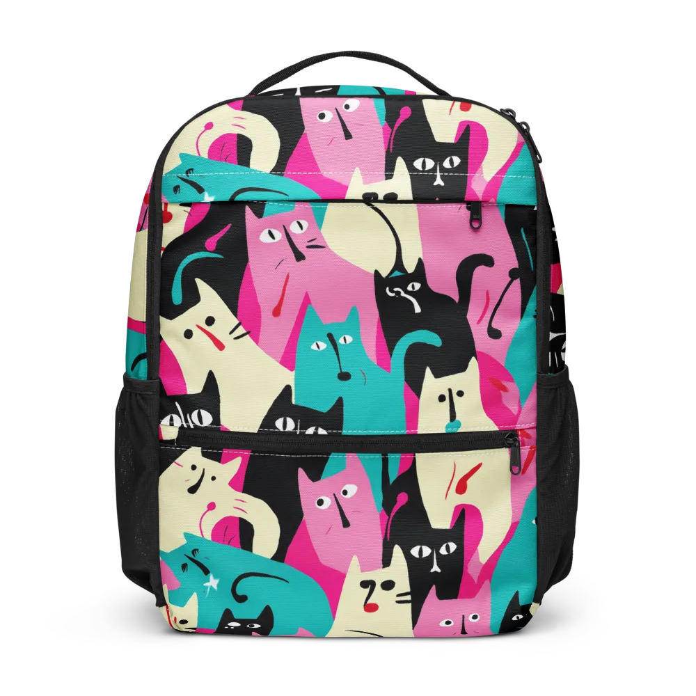 Electric Alley Cats on Utility Backpack — Front