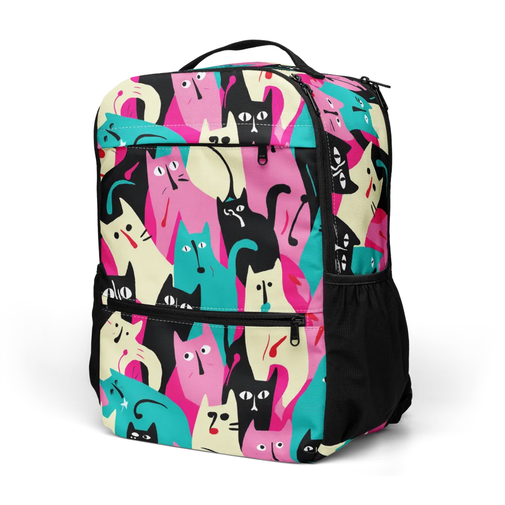 Electric Alley Cats on Utility Backpack — Left Front