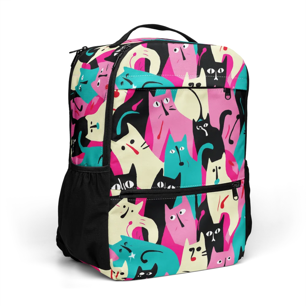 Electric Alley Cats on Utility Backpack — Right Front