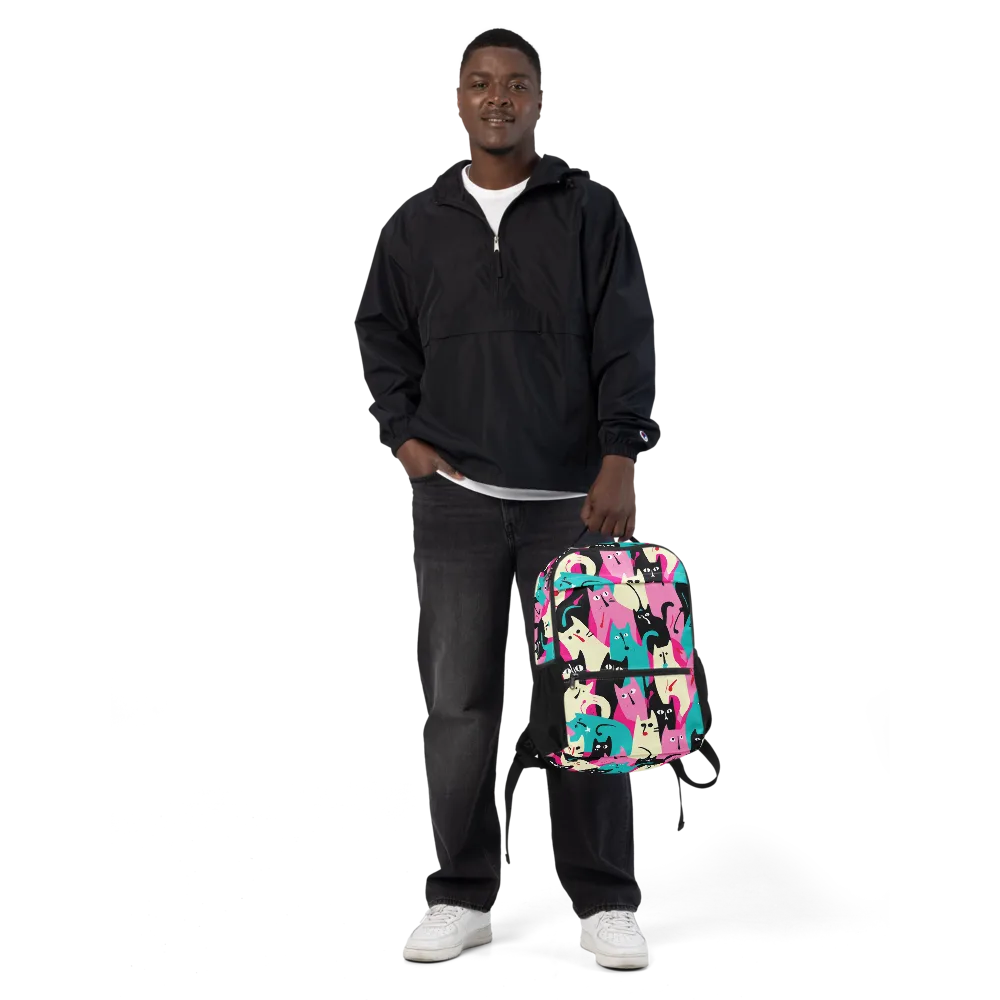 Electric Alley Cats on Utility Backpack — Front