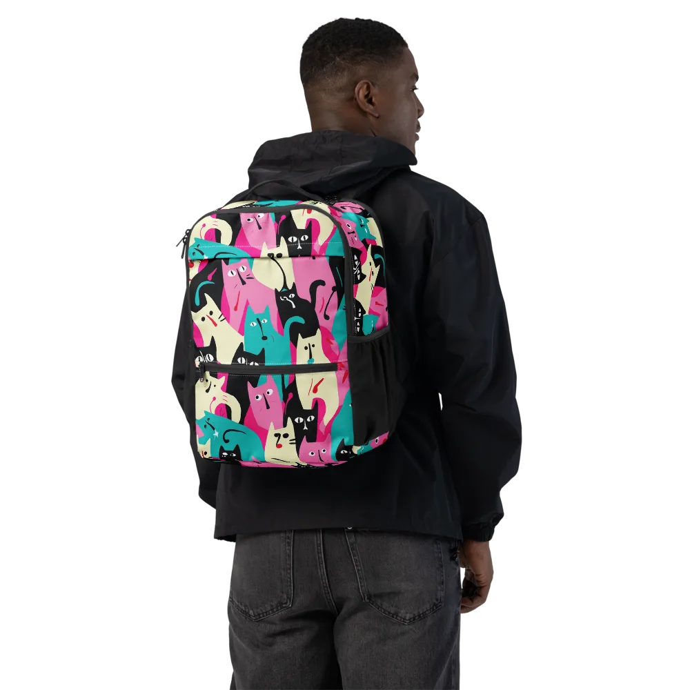 Electric Alley Cats on Utility Backpack — Back