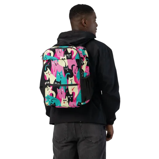 Electric Alley Cats on a Utility Backpack