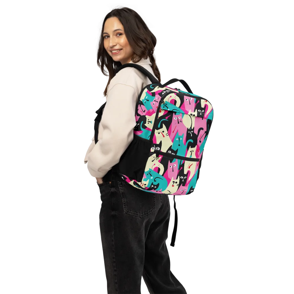 Electric Alley Cats on Utility Backpack — Back
