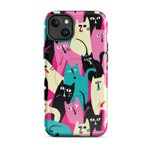 Electric Alley Cats on a MagSafe Tough Case for iPhone®