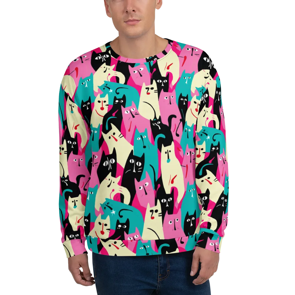 Electric Alley Cats on Sweatshirt — Front