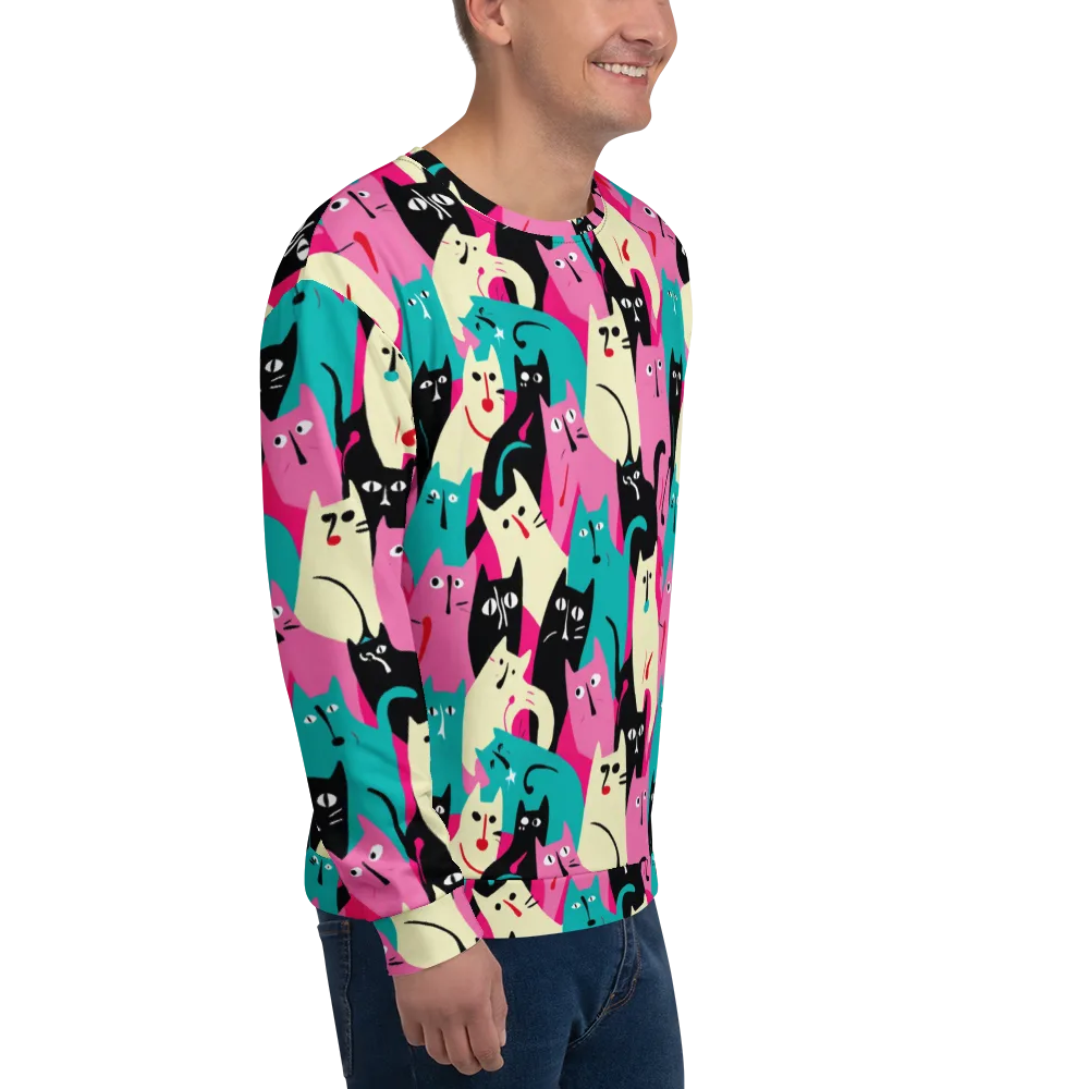 Electric Alley Cats on Sweatshirt — Right Front
