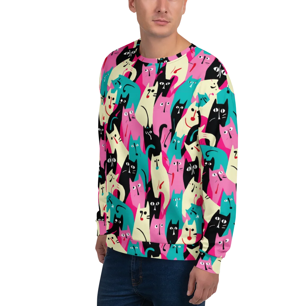 Electric Alley Cats on Sweatshirt — Left Front