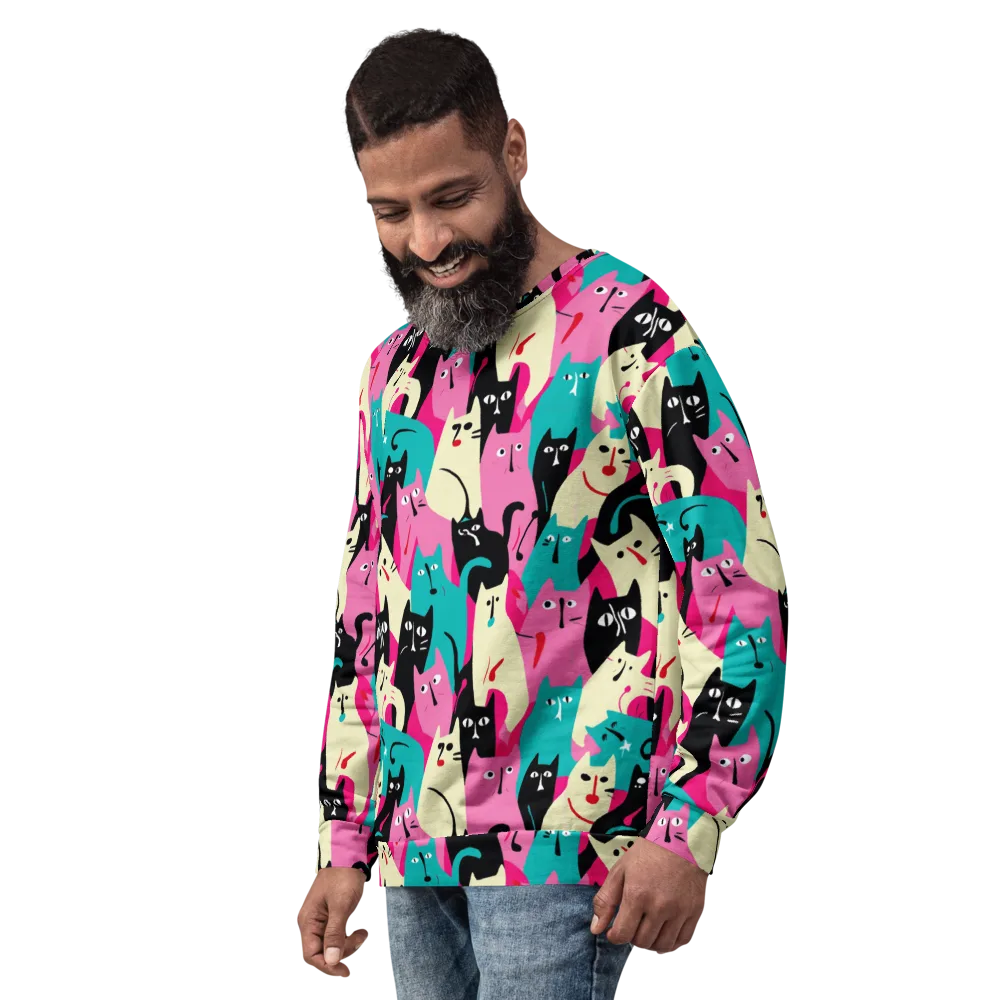 Electric Alley Cats on Sweatshirt — Left Front
