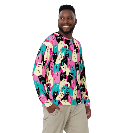 Electric Alley Cats on a Sweatshirt