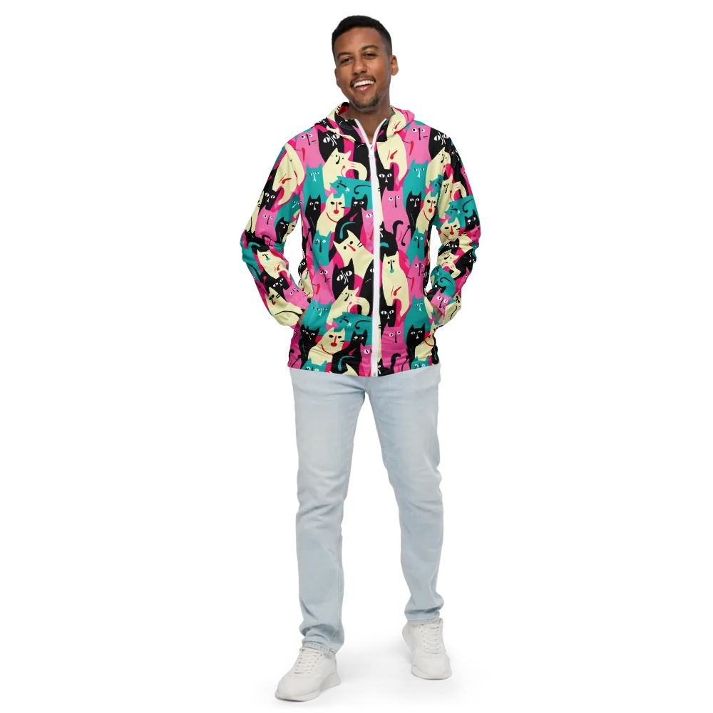 Electric Alley Cats on Men's Windbreaker — Front