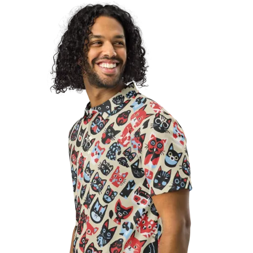 Velvet Alley on a Men's Slim Fit Polo Shirt