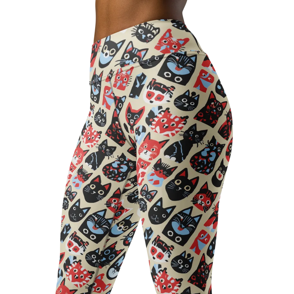 Velvet Alley on Yoga Leggings — Left Front