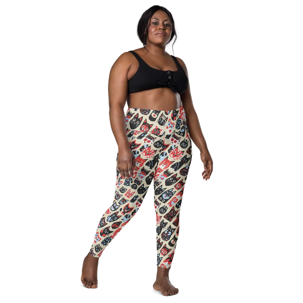Velvet Alley on Leggings with Pockets — Front
