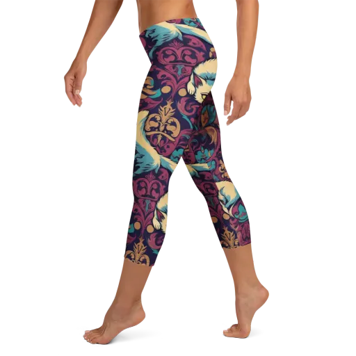Velvet Familiar on a Capri Leggings