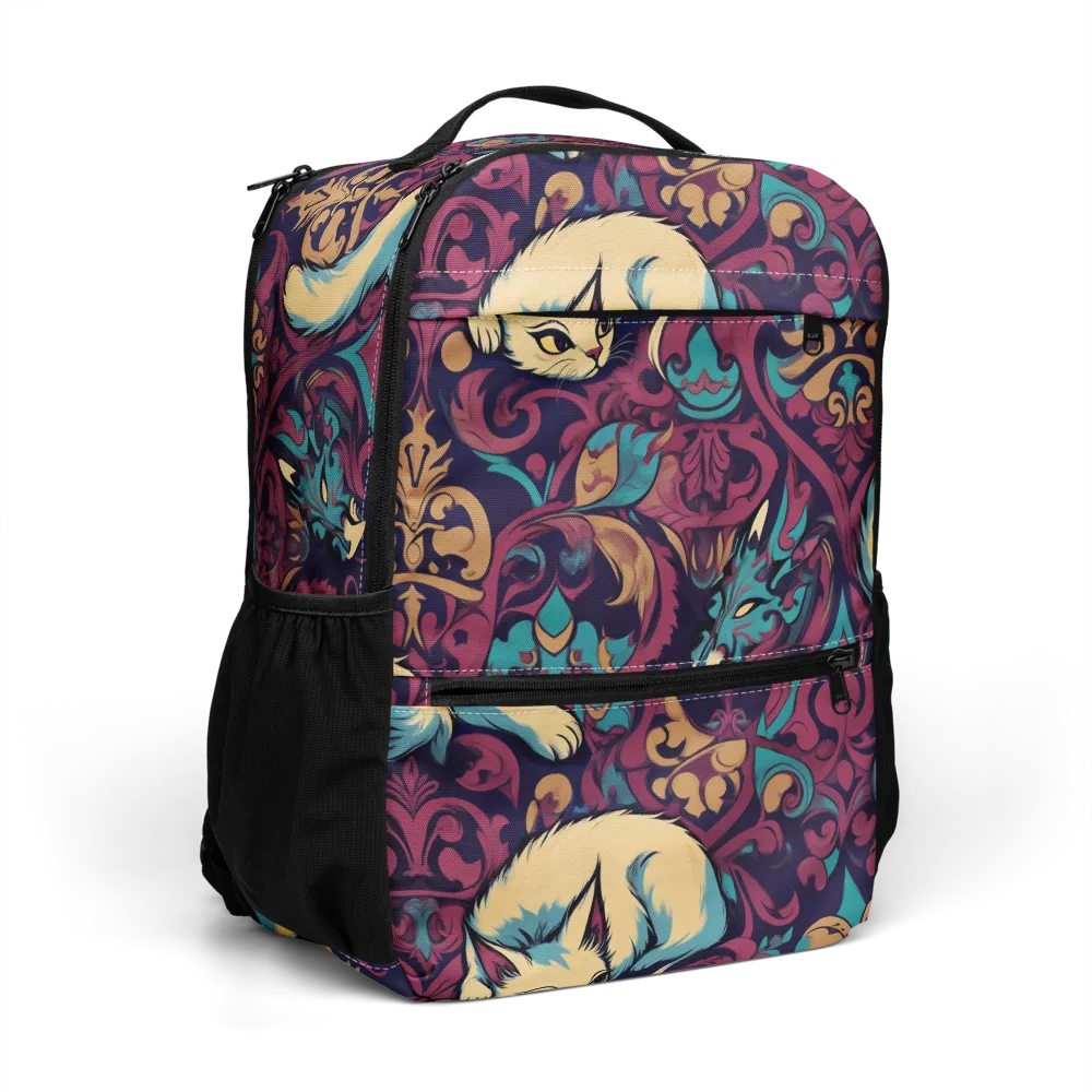 Velvet Familiar on Utility Backpack — Right Front