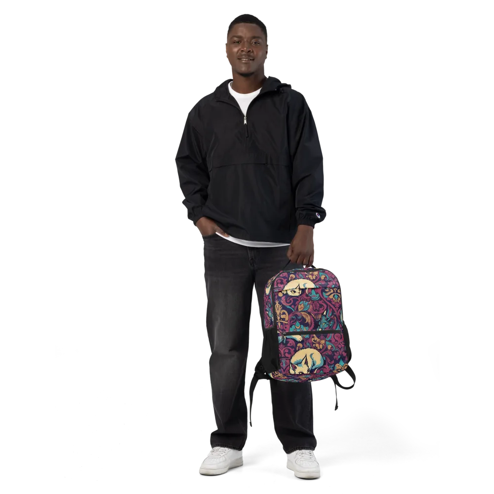 Velvet Familiar on Utility Backpack — Front