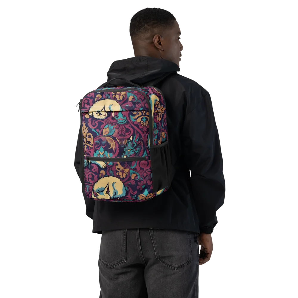 Velvet Familiar on Utility Backpack — Back