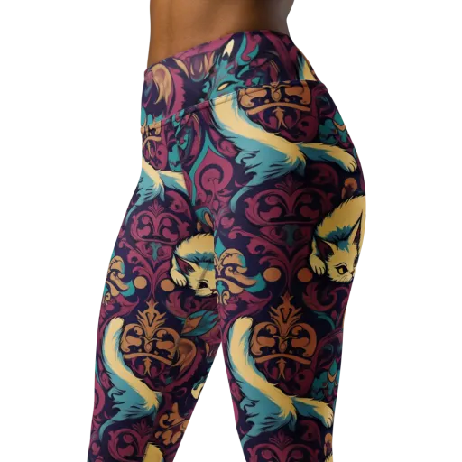 Velvet Familiar on a Yoga Leggings