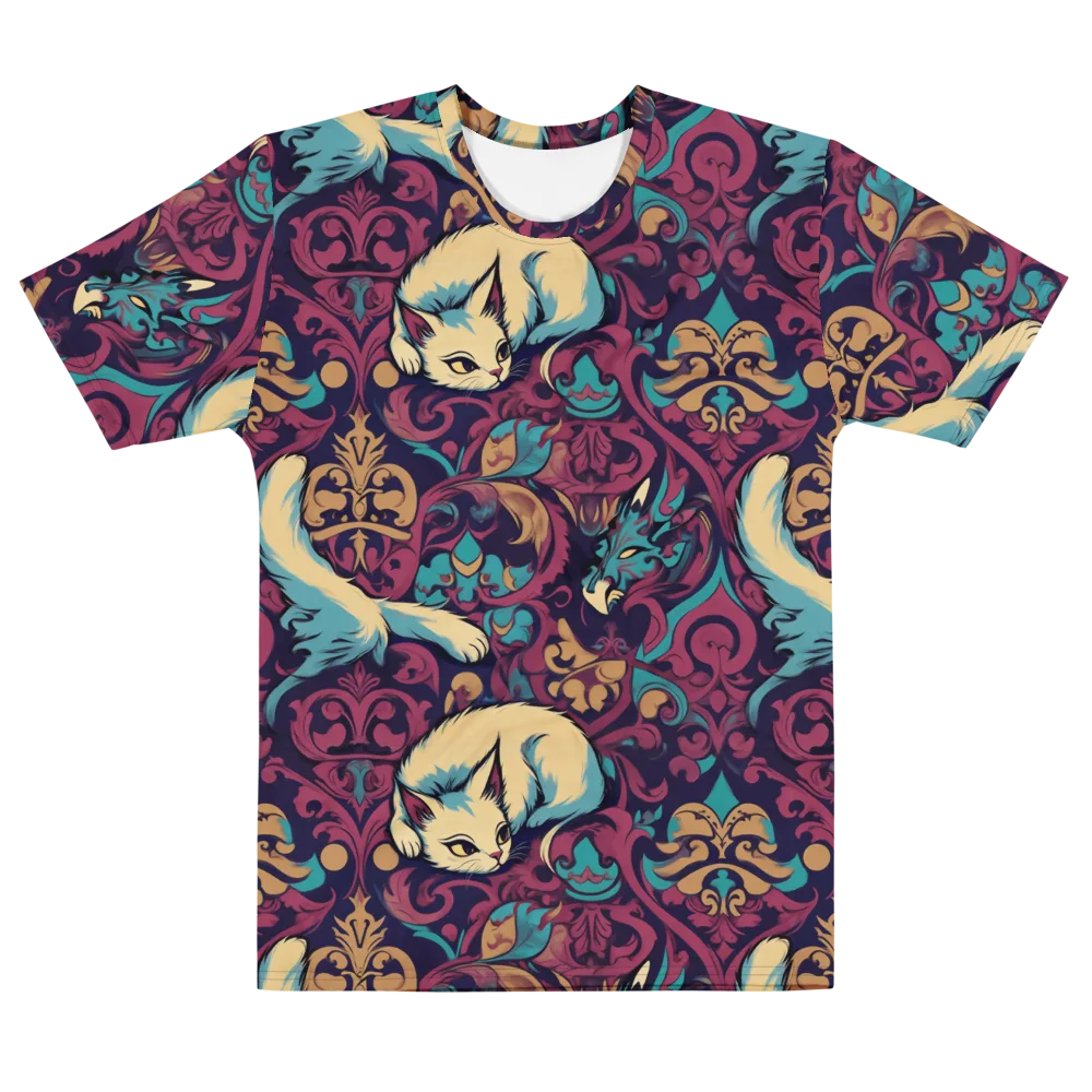 Velvet Familiar on Men's Cotton Crew Neck T-Shirt — Front