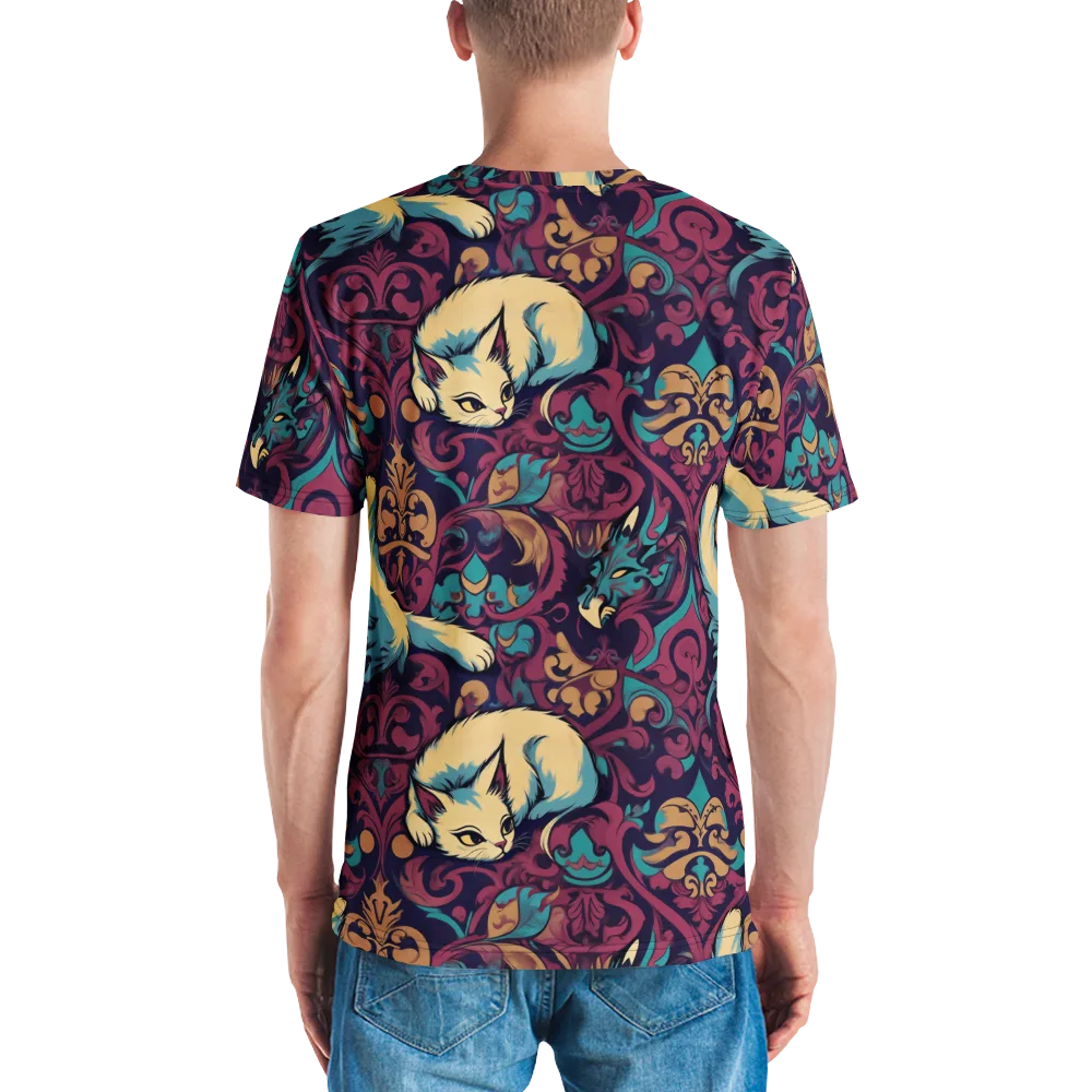 Velvet Familiar on Men's Crew Neck T-Shirt — Back