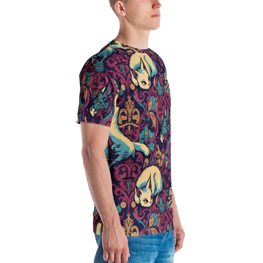 Velvet Familiar on Men's Crew Neck T-Shirt — Right