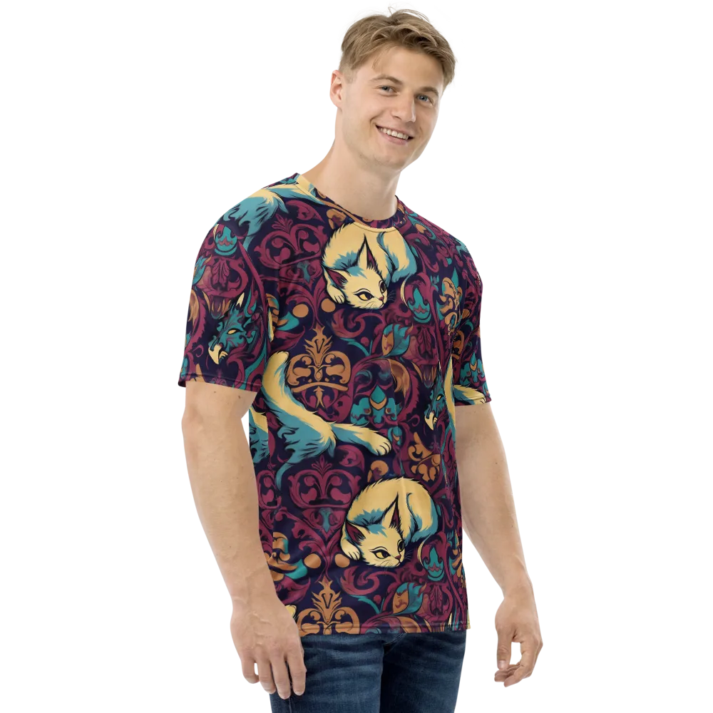 Velvet Familiar on Men's Crew Neck T-Shirt — Right