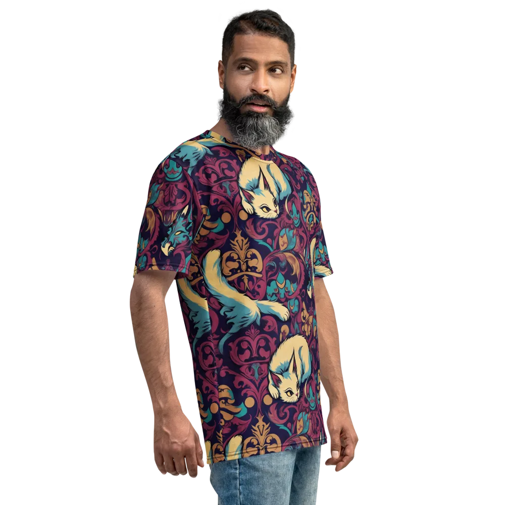 Velvet Familiar on Men's Crew Neck T-Shirt — Right