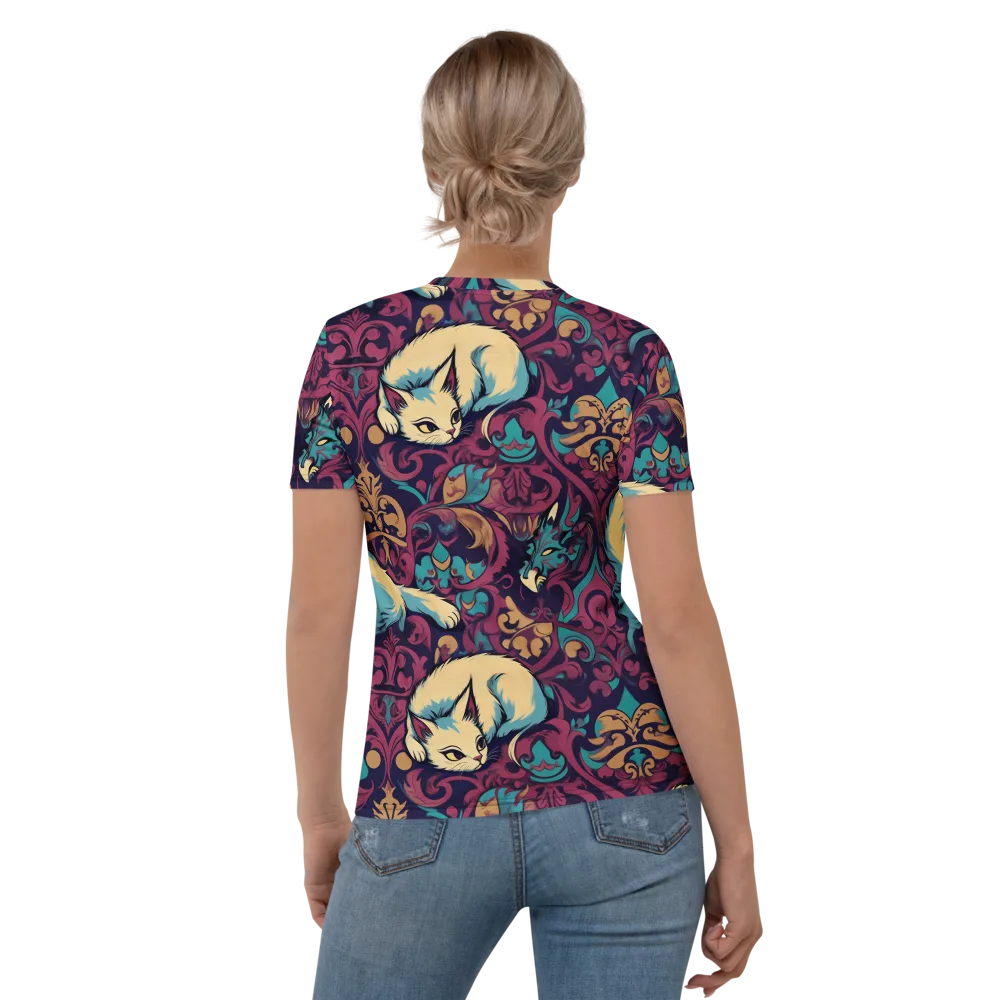 Velvet Familiar on Women's Crew Neck T-Shirt — Back