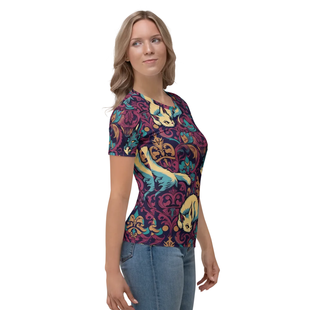 Velvet Familiar on Women's Crew Neck T-Shirt — Right