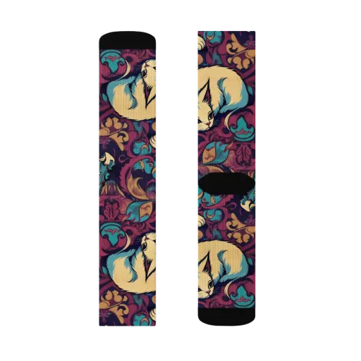 Velvet Familiar on a Socks