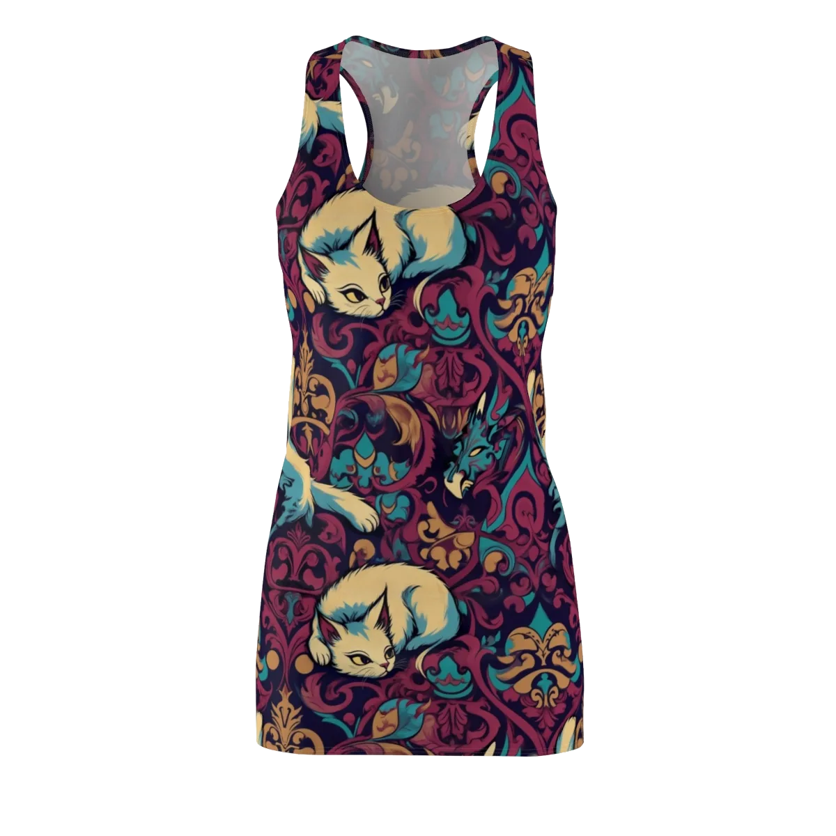 Velvet Familiar on Racerback Dress — Front