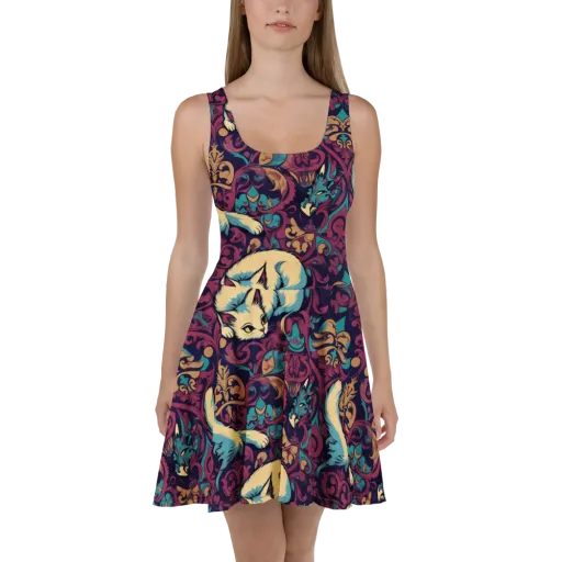 Velvet Familiar on a Skater Dress