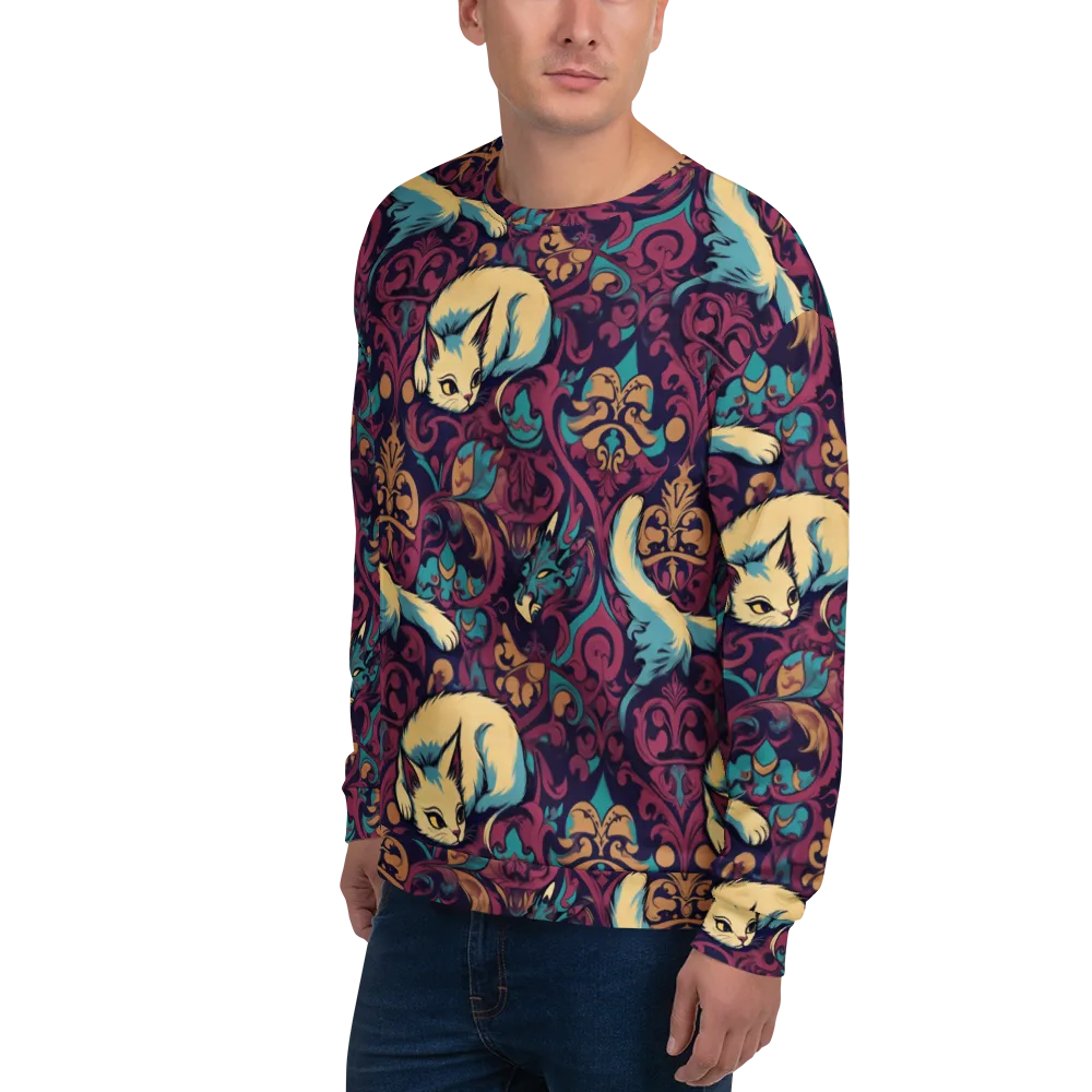 Velvet Familiar on Sweatshirt — Left Front