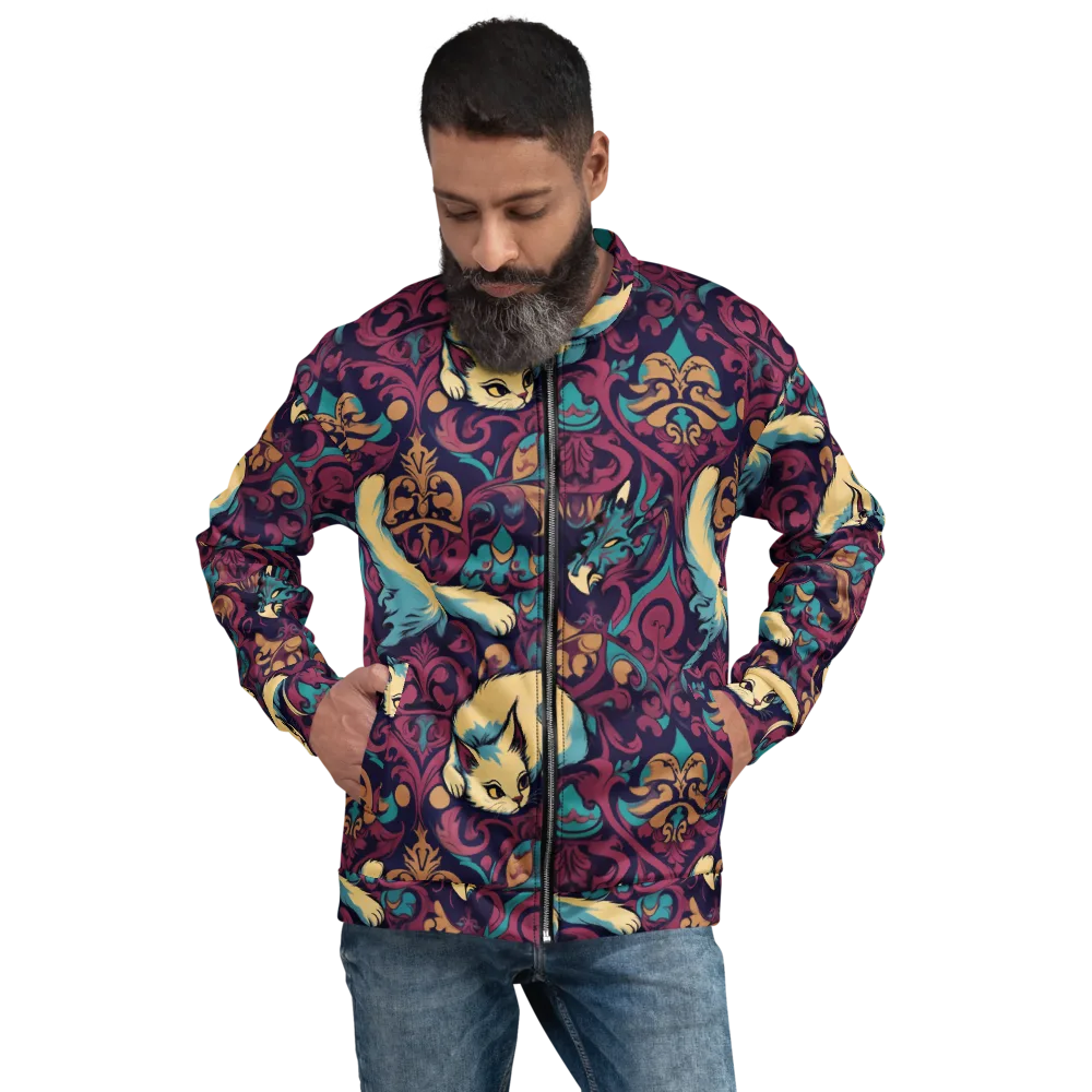 Velvet Familiar on Bomber Jacket — Front