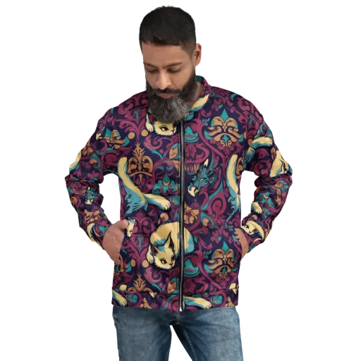 Velvet Familiar on a Bomber Jacket