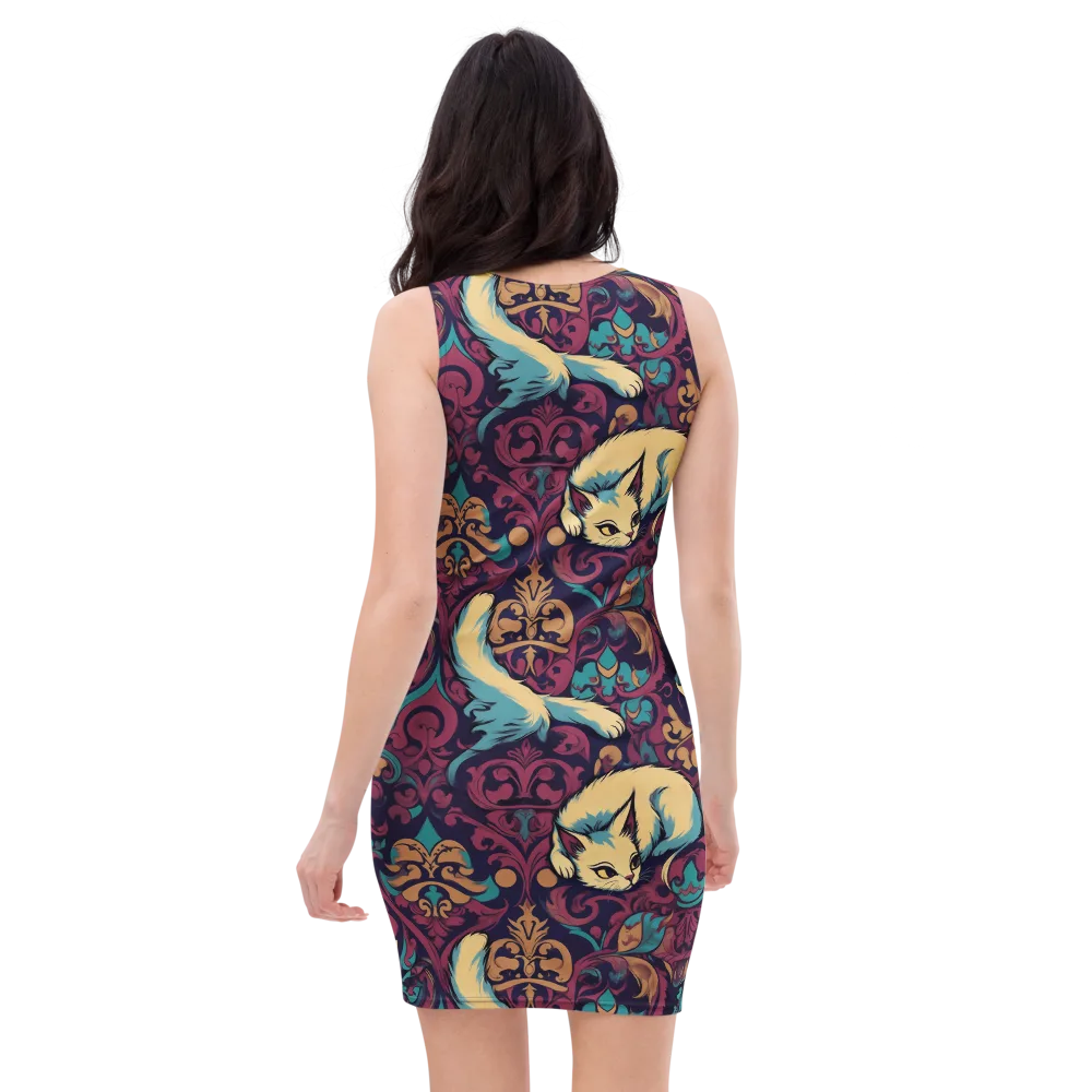 Velvet Familiar on Bodycon Dress — Back