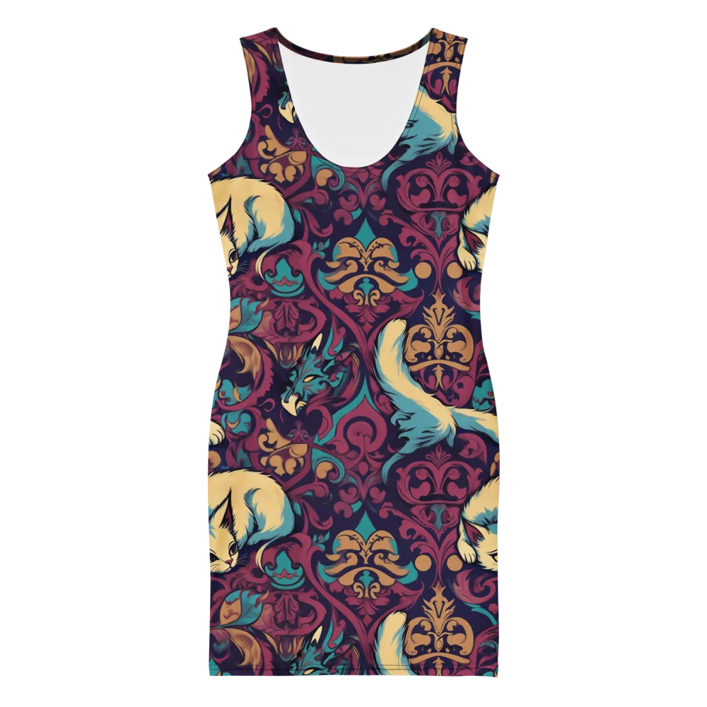 Velvet Familiar on Bodycon Dress — Front