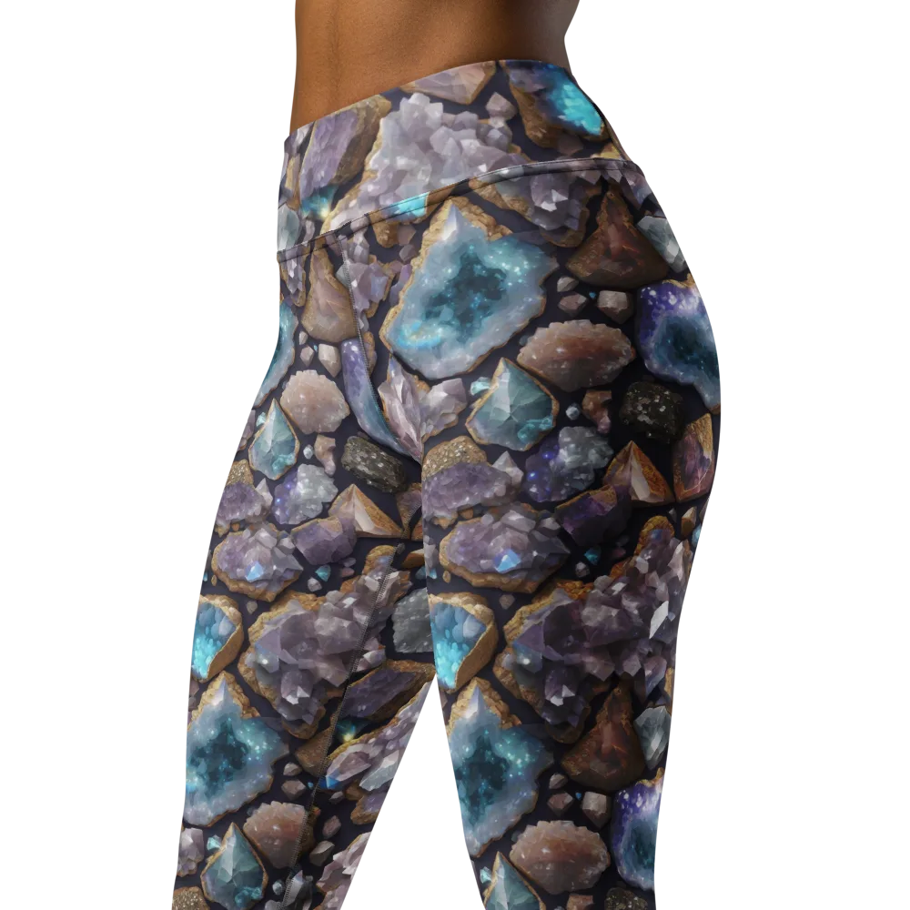 Amethyst Atlas on Yoga Leggings — Left Front