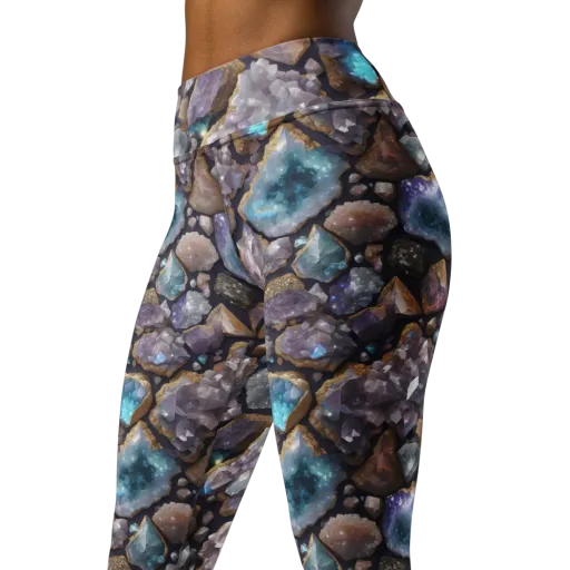 Amethyst Atlas on a Yoga Leggings
