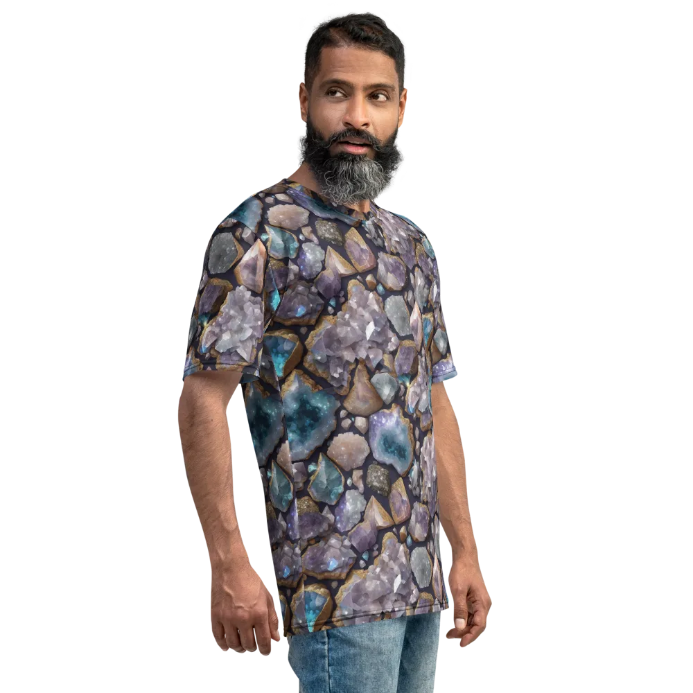 Amethyst Atlas on Men's Crew Neck T-Shirt — Right