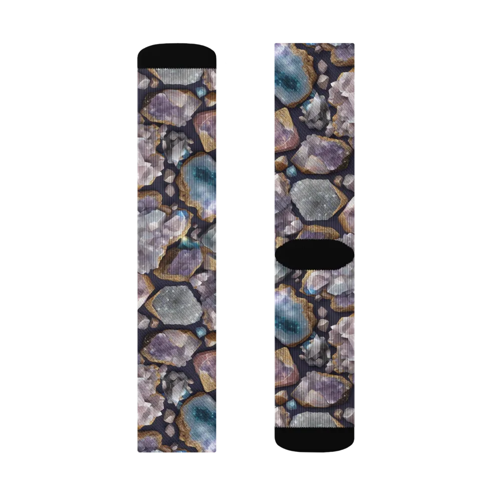 Amethyst Atlas on Socks — Right Sock