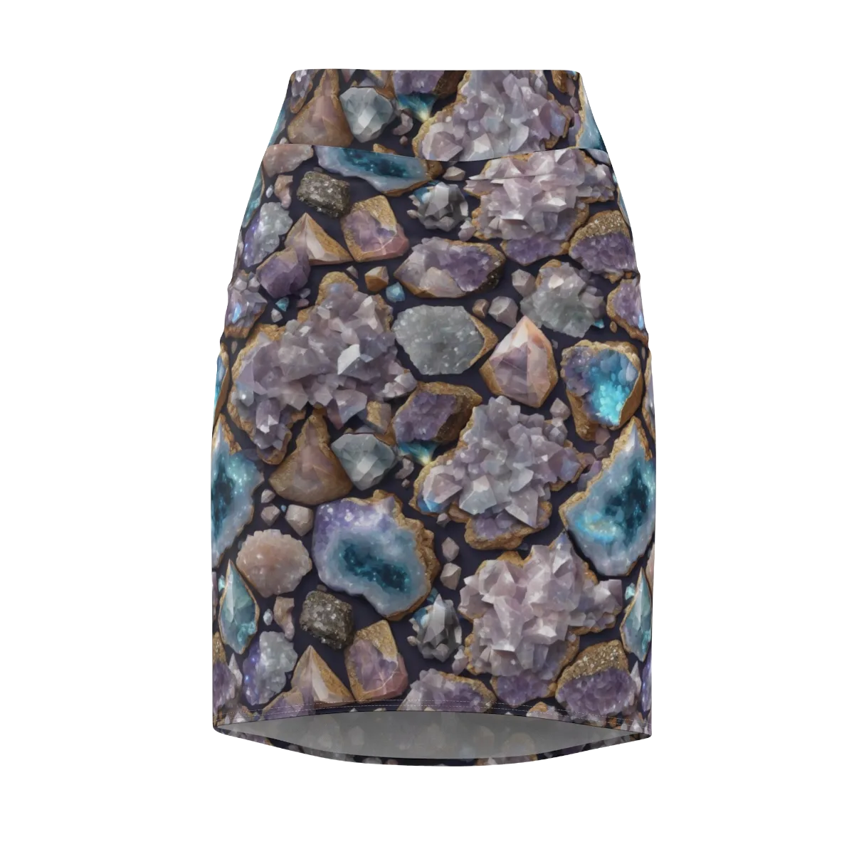 Amethyst Atlas on Pencil Skirt — Front