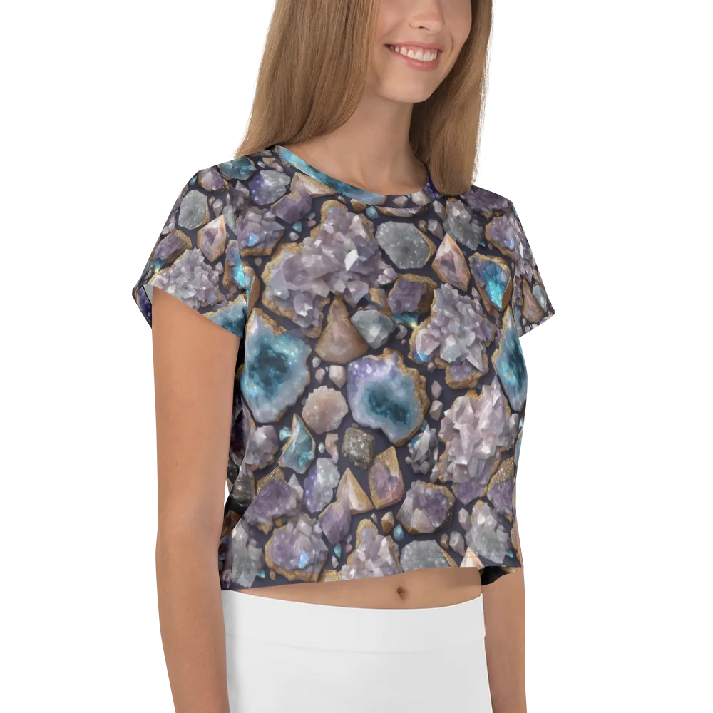 Amethyst Atlas on Crop Tee — Right